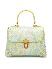 Fashionable Snake Print Handbag