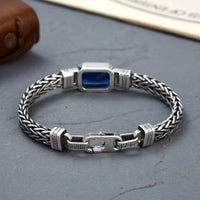 Vintage Men's Tibetan Silver Woven Bracelet