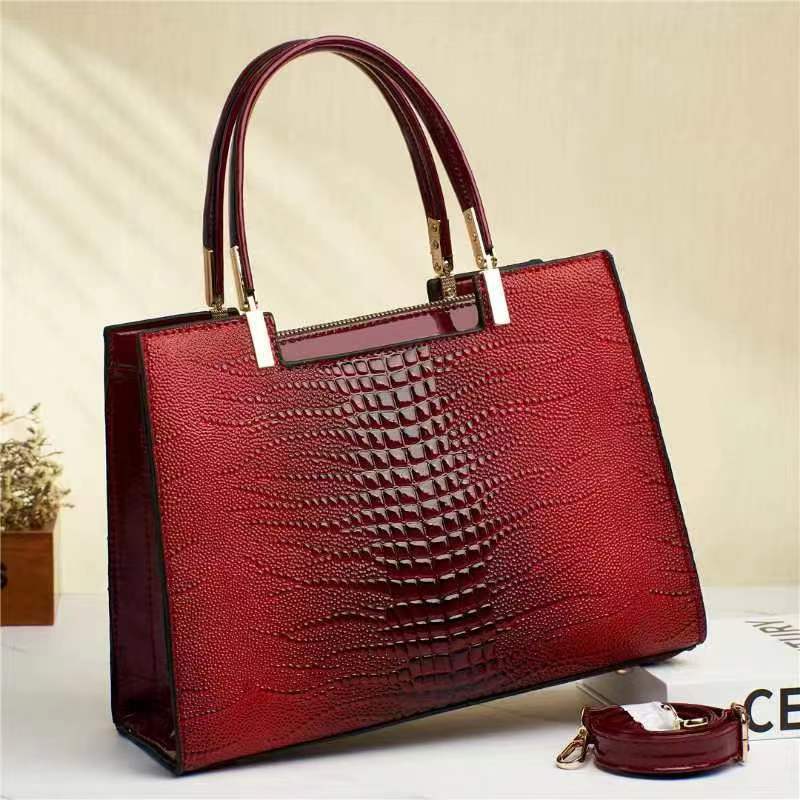 Crocodile Pattern Handbag