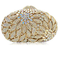 Ladies Fashion Color Rhinestone Cutout Clutch