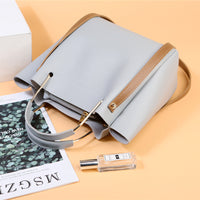 Korean Chic Metal Handle Shoulder Bag