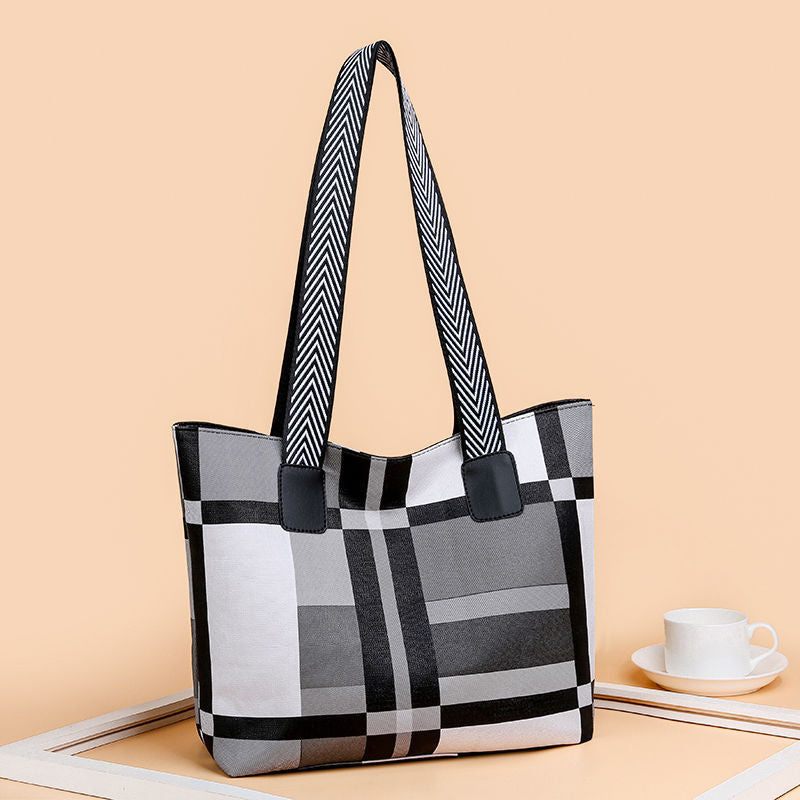 Fashion Women's Shoulder Handbag Plaid